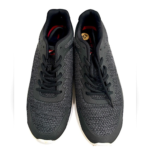 Levi’s Men’s Black and Grey Sneakers. Size 12 - Picture 3 of 8